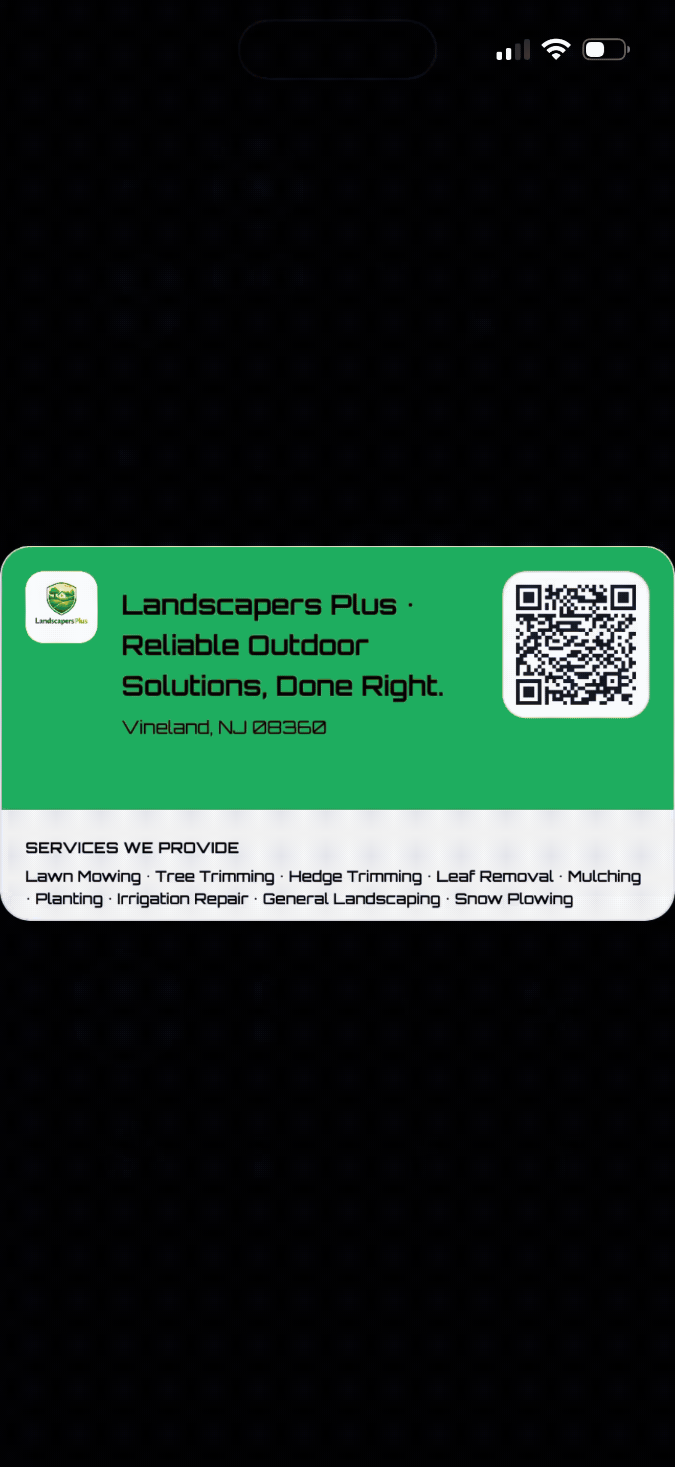 Customer scanning QR code to instantly book a service